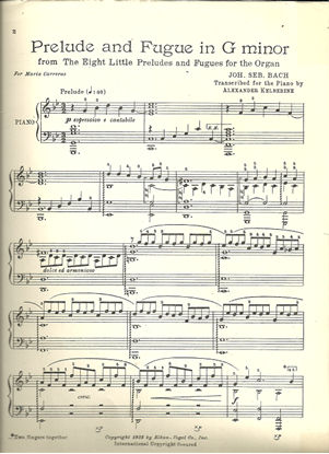 Picture of Prelude & Fugue in g minor, J. S. Bach, transc. Alexander Kelberine, piano solo