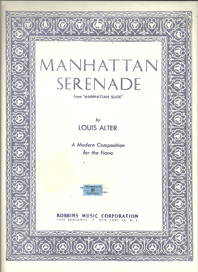 Picture of Manhattan Serenade, Louis Alter
