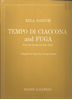 Picture of Tempo di Ciaccona and Fuga, from Bela Bartok's Violin Sonata, adapted by Gyorgy Sandor for piano solo