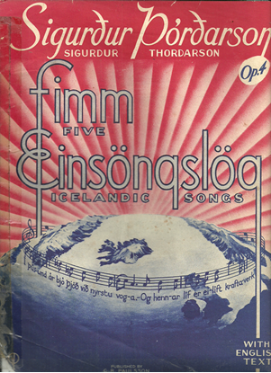 Picture of Five Icelandic Songs, Sigurdur Thordarson Opus 4
