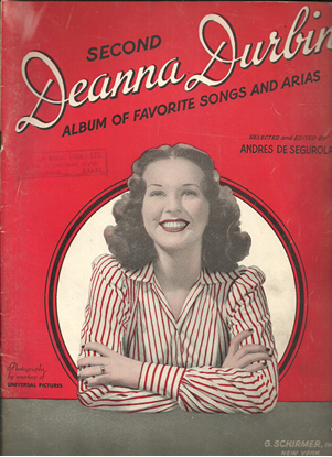 Picture of Second Deanna Durbin Album of Favorite Songs and Airs