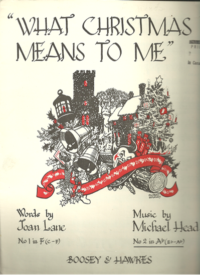 Picture of What Christmas Means to Me, Michael Head, high voice solo