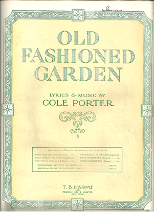 Picture of Old Fashioned Garden, Cole Porter