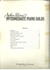 Picture of Intermediate Piano Solos Book  1, arr. John Lane