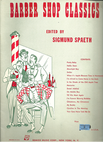 Picture of Barber Shop Classics, arr. Sigmund Spaeth for TTBB chorus