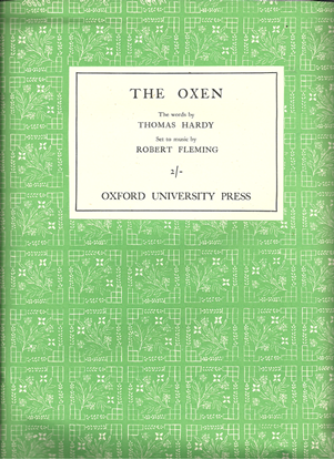 Picture of The Oxen, Robert Fleming, text from Thomas Hardy, med-high vocal solo