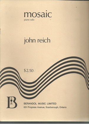 Picture of Mosaic, John Reich, piano solo