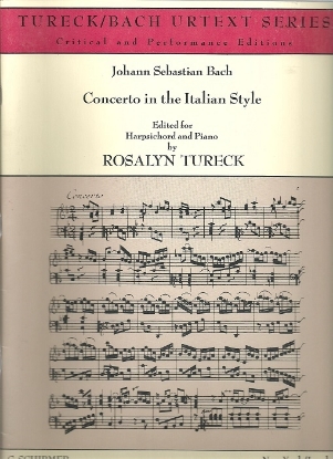 Picture of Concerto in the Italian Style, J. S. Bach, ed. Rosalyn Tureck