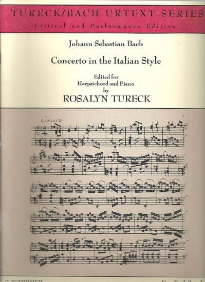 Picture of Concerto in the Italian Style, J. S. Bach, ed. Rosalyn Tureck