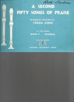 Picture of Fifty Songs of Praise Book 2, arr. for recorder ensemble by Freda Dinn
