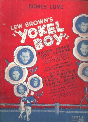 Picture of Comes Love, from "Yokel Boy", Lew Brown/Charlie Tobias/Sam H. Stept
