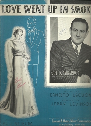 Picture of Love Went Up in Smoke, Ernesto Lecuona & A. J. Neiburg, performed by Guy Lombardo