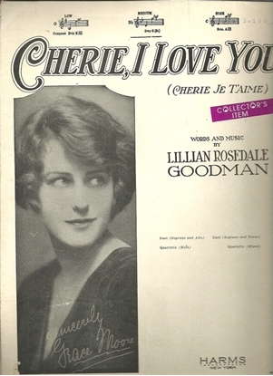Picture of Cherie I Love You (Cherie je t'aime), Lillian Rosedale Goodman