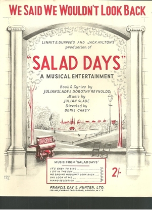 Picture of We Said We Wouldn't Look Back, from "Salad Days", Dorothy Reynolds & Julian Slade