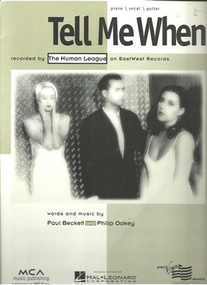 Picture of Tell Me When, Paul Beckett & Philip Oakey, recorded by The Human League