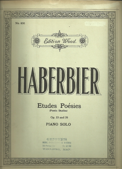 Picture of Etudes Poesies (Poetic Etudes) Op. 53 & 59, E. Haberbier, piano solo 