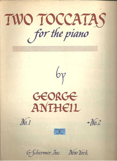 Picture of Toccata No. 2, George Antheil, piano solo 