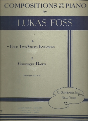 Picture of Four Two-Voiced Inventions, Lukas Foss
