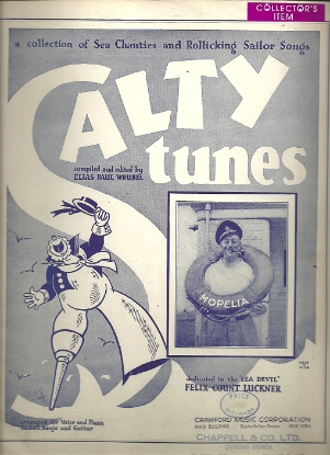 Picture of Salty Tunes, A collection of Sea Chanties and Rollicking Sailor Songs, ed. Elias Paul Wrubel