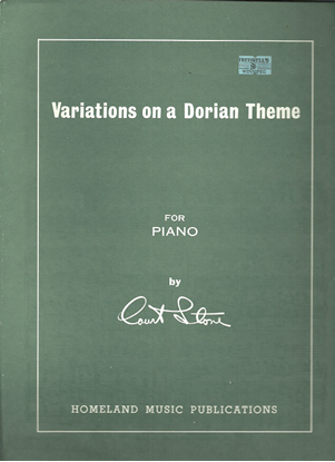 Picture of Variations on a Dorian Theme, Court Stone, piano solo