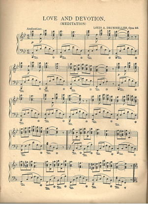 Picture of Love & Devotion, Louis A. Drumheller Op. 52, piano solo