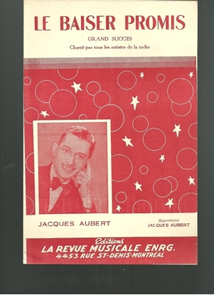 Picture of Le baiser promis, J. Abel, sung by Jacques Aubert