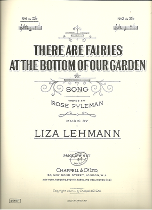 Picture of There are Fairies at the Bottom of Our Garden, Rose Fyleman & Liza Lehmann, low voice solo
