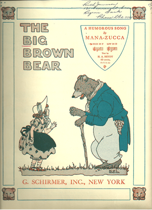 Picture of The Big Brown Bear, H. A. Heydt & Mana-Zucca, high voice solo