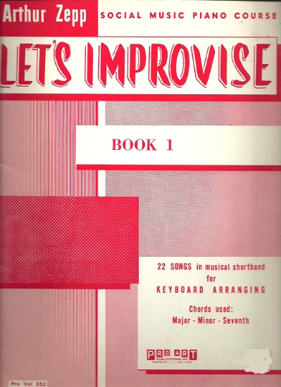 Picture of Let's Improvise Book 1, Arthur Zepp, piano 