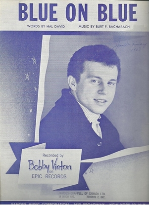 Picture of Blue on Blue, Hal David & Burt Bacharach, recorded by Bobby Vinton