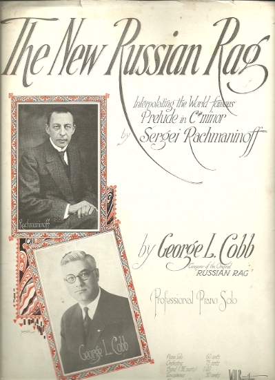 Picture of New Russian Rag (based on Prelude in c# minor), Sergei Rachmaninoff, arr. George L. Cobb, piano solo 