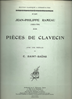 Picture of Pieces de clavecin, Jean-Philippe Rameau, piano solo songbook