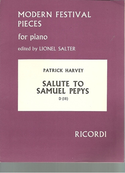 Picture of Salute to Samuel Pepys, Patrick Harvey, piano solo 