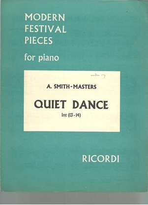 Picture of Quiet Dance, A. Smith-Masters, piano solo 