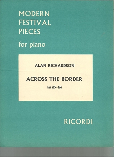 Picture of Across the Border, Alan Richardson, piano solo