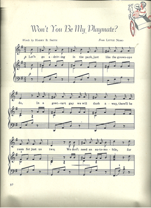 Picture of Won't You be My Playmate, Victor Herbert, from "Little Nemo", sheet music