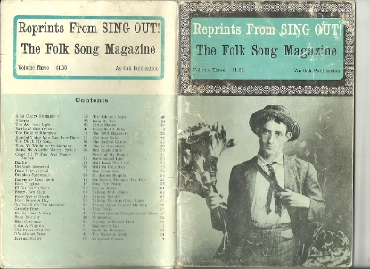 Picture of Reprints from Sing Out Volume  3, The Folk Song Magazine