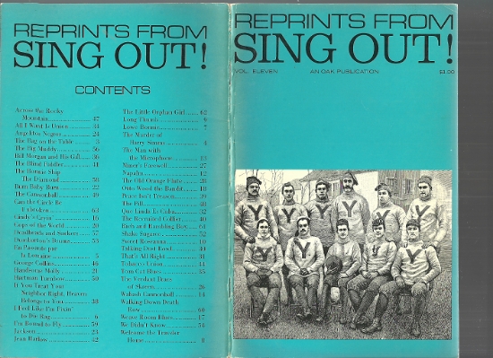 Picture of Reprints from Sing Out Volume 11, The Folk Song Magazine