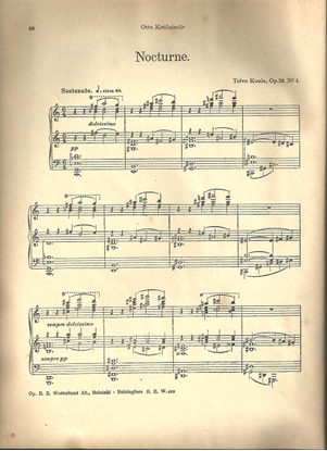 Picture of Nocturne, Toivo Kuula Op. 26 No. 4, piano solo 