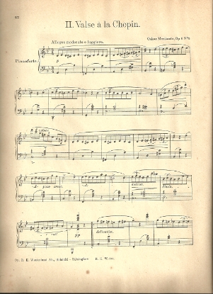 Picture of Valse a la Chopin, Oskar Merikanto Op. 6 No. 5