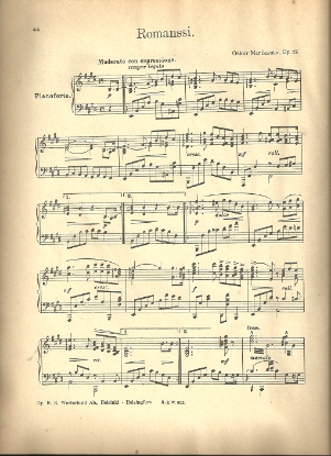 Picture of Romanssi, Oskar Merikanto Op. 12