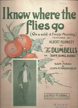 Picture of I Know Where the Flies Go (On a Cold & Frosty Morning), Sam Mayo & John P. Harrington, featured by Albert Plunkett of The Dumbells in "Biff, Bing, Bang"