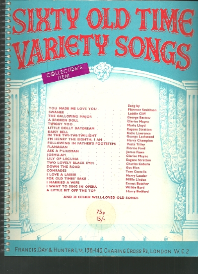 Picture of Sixty Old Time Variety Songs, British Music Hall 