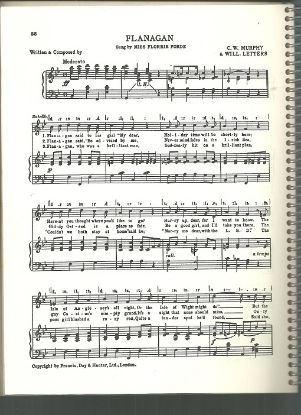 Picture of Flanagan, C.W. Murphy & William Letters, sung by Miss Florrie Forde, British Music Hall, pdf copy