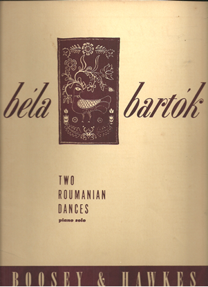 Picture of Two Roumanian Dances Op. 8a, Bela Bartok, piano solo 
