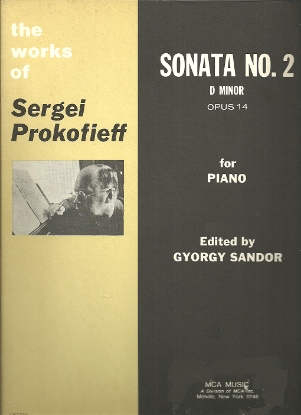 Picture of Sergei Prokofieff (Prokofiev), Piano Sonata No. 2 Opus 14 in d minor, edited by Gyorgy Sandor