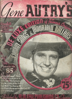 Picture of Gene Autry's De Luxe Edition of Famous Cowboy Songs & Mountain Ballads