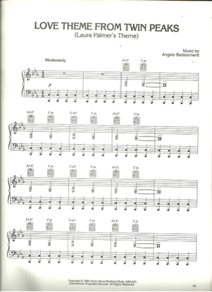 Picture of Laura Palmer's Theme, love theme from TV show "Twin Peaks", Angelo Badalamenti