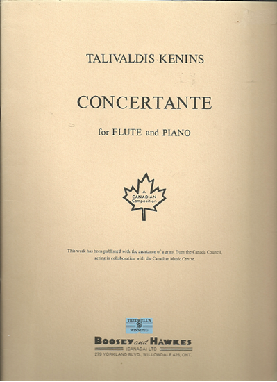 Picture of Concertante for Flute & Piano, Talivaldis Kenins