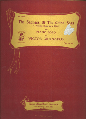 Picture of The Sadness of the China Seas, Victor Granados, piano solo